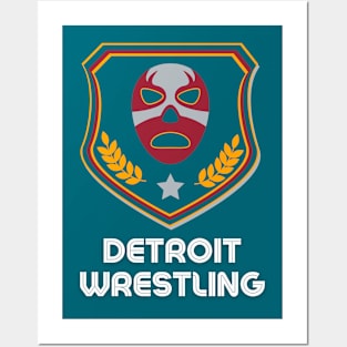 Detroit Wrestling "A Dark Era Turquoise" Posters and Art